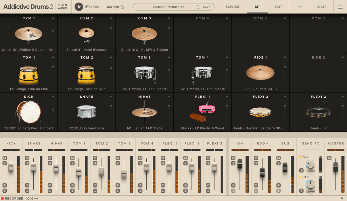 XLN Audio Addictive Drums 2: Session Percussion ADpak