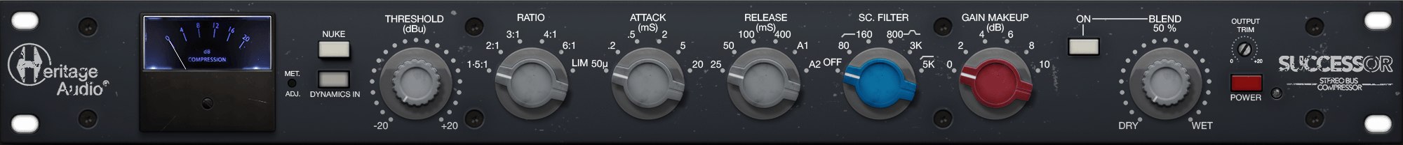 Heritage Audio SUCCESSOR STEREO BUS COMPRESSOR