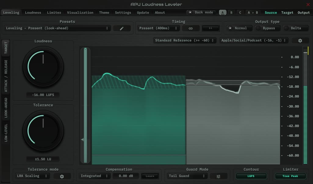 Apu Software APU Loudness Leveler