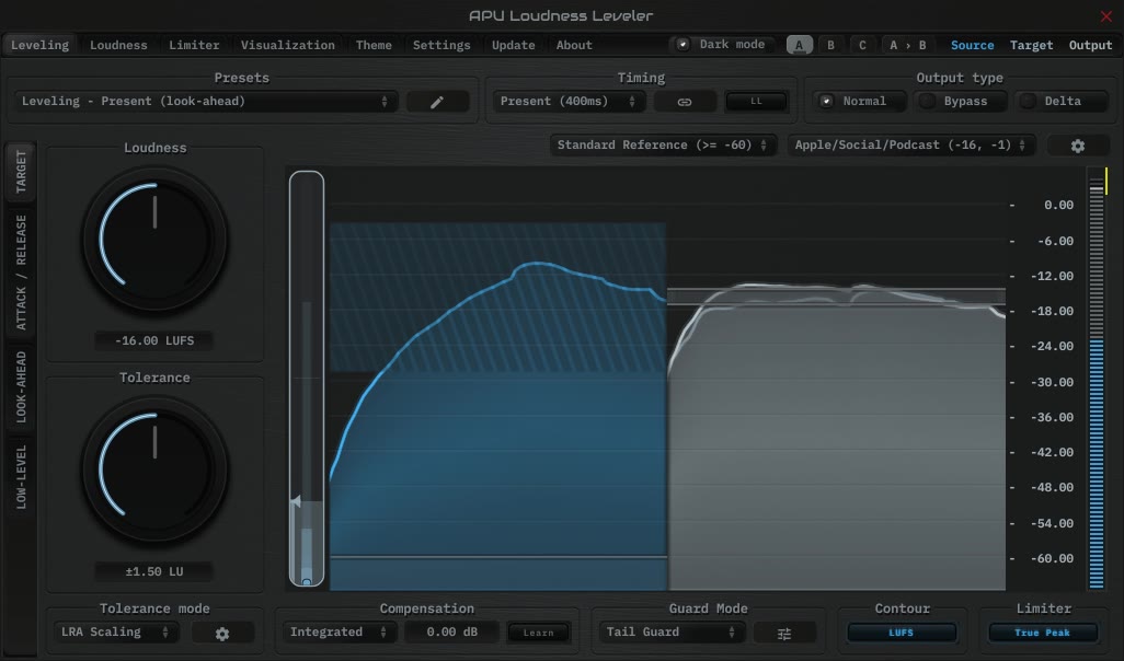 Apu Software APU Loudness Leveler
