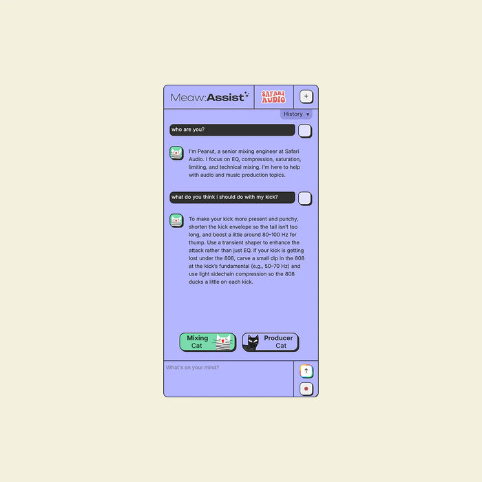 Safari Audio Meaw : Assist