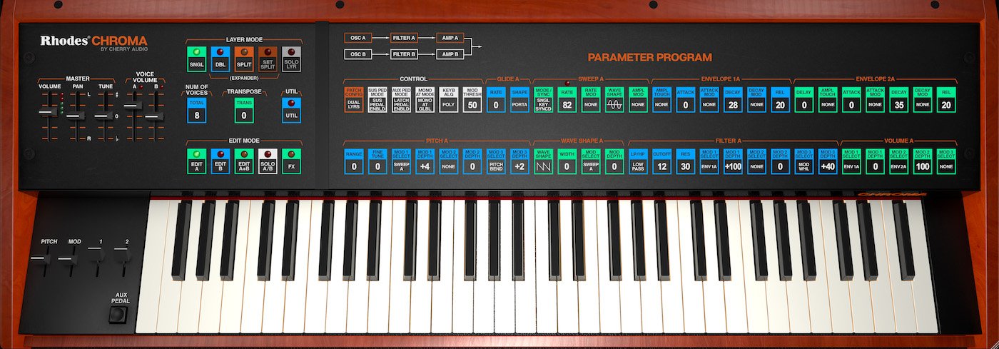 Cherry Audio CA Rhodes Chroma Synthesizer
