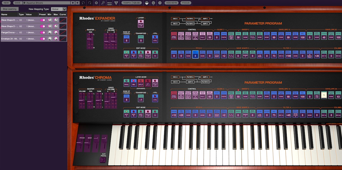 Cherry Audio CA Rhodes Chroma Synthesizer