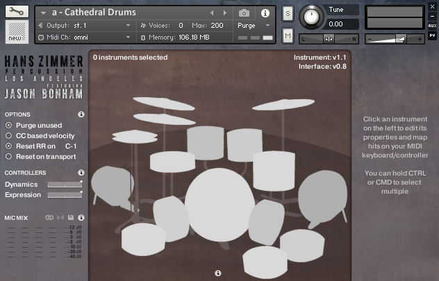 Spitfire Audio Hans Zimmer Drums