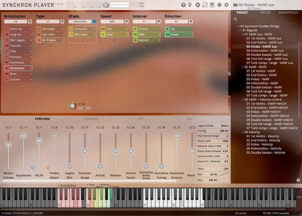 Vienna Symphonic Library Synchron Duality Strings (regular)  (Std. Lib.)