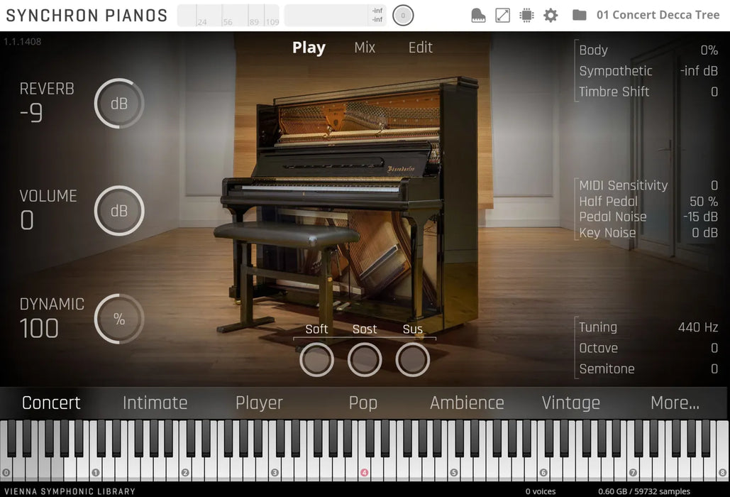 Vienna Symphonic Library Studio Bösendorfer Upright (Standard Library)